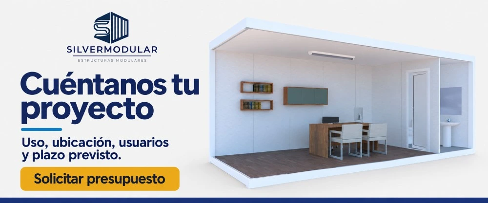 Solicita presupuesto para tu oficina modular con SILVERMODULAR indicando uso, ubicación, usuarios y plazo previsto.