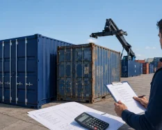 Comparativa de contenedor marítimo nuevo y usado en España con revisión de precio, transporte, descarga y coste real de compra